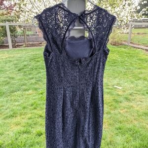 Navy blue, short Adriana Papell dress